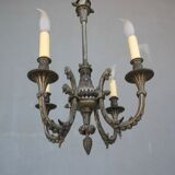 Gloss metal silver style Louis XVI