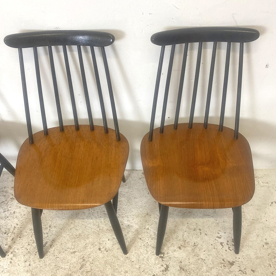 Set of 4 vintage chairs 60's