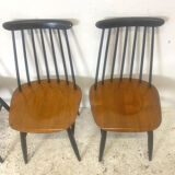 Set of 4 vintage chairs 60's