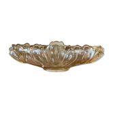 Pink carnival glass cup