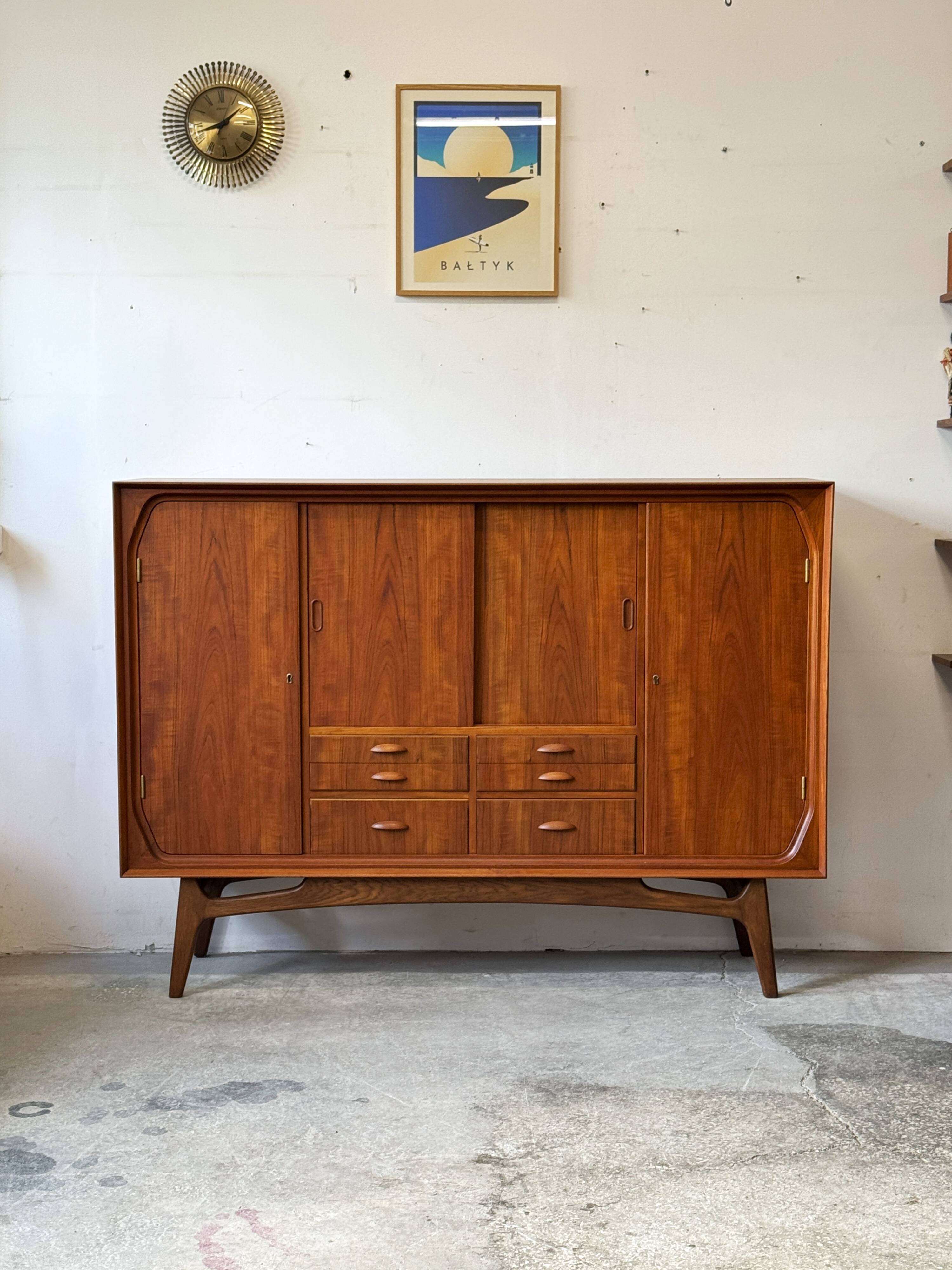 Teak Chest of Drawers, Denmark 1950s, Mid-Century Modern, Vintage