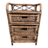 Rattan bedside