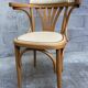 Office armchair curved wood  vintage 80s