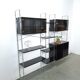 Deens design Denka modulaire kast met chromen houders en planken