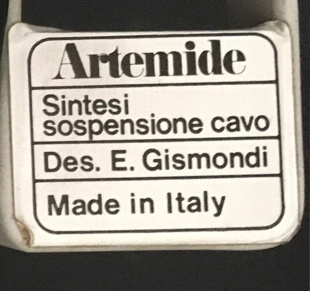 Italian Mid-Century Suspensions Sintesi Cable Suspension by Ernesto Gismondi for Artemide, set of 2