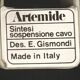 Italian Mid-Century Suspensions Sintesi Cable Suspension by Ernesto Gismondi for Artemide, set of 2