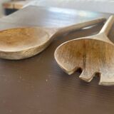 Wooden salad servers