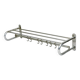 Modernist coat rack hat rack aluminum 7 hooks art deco style