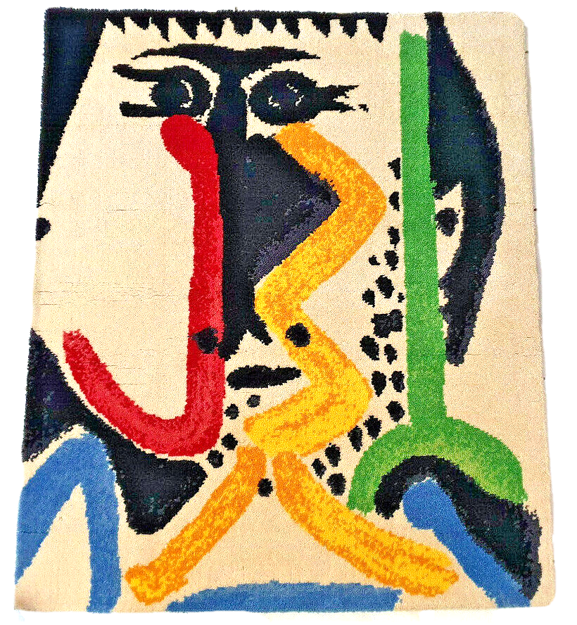 Pablo Picasso Wall Rug for Desso Men's Head Limited Edition N°231/500 1964