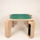 Pierluigi Molinari Lacquered Wood and Green Felt Game Table for Pozzi 1970