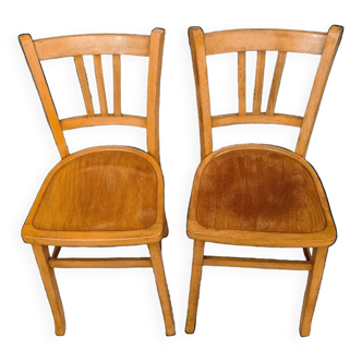 Lot de 2 chaises bistrot vintage Luterma