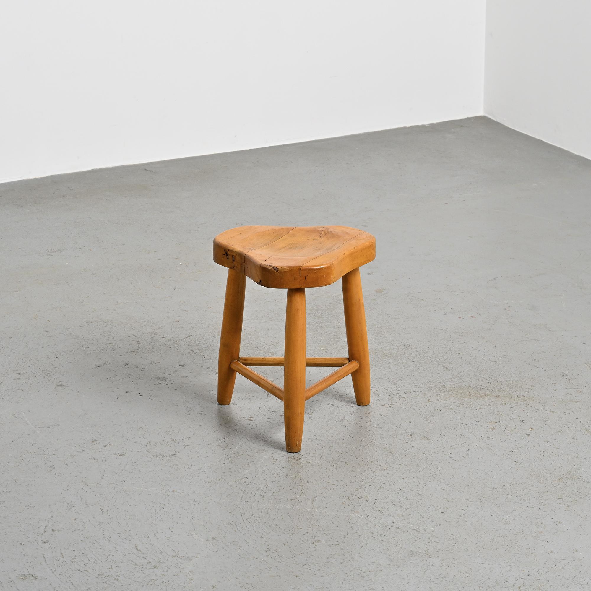 Free-form stool by Christian Durupt, around 1955.