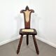Spanish tripod stool | Cow hide