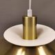 Suspension danoise en aluminium couleur laiton