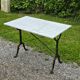 Godin bistro table in cast iron and white marble