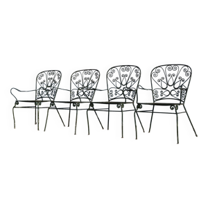Série de 4 fauteuils - jardin