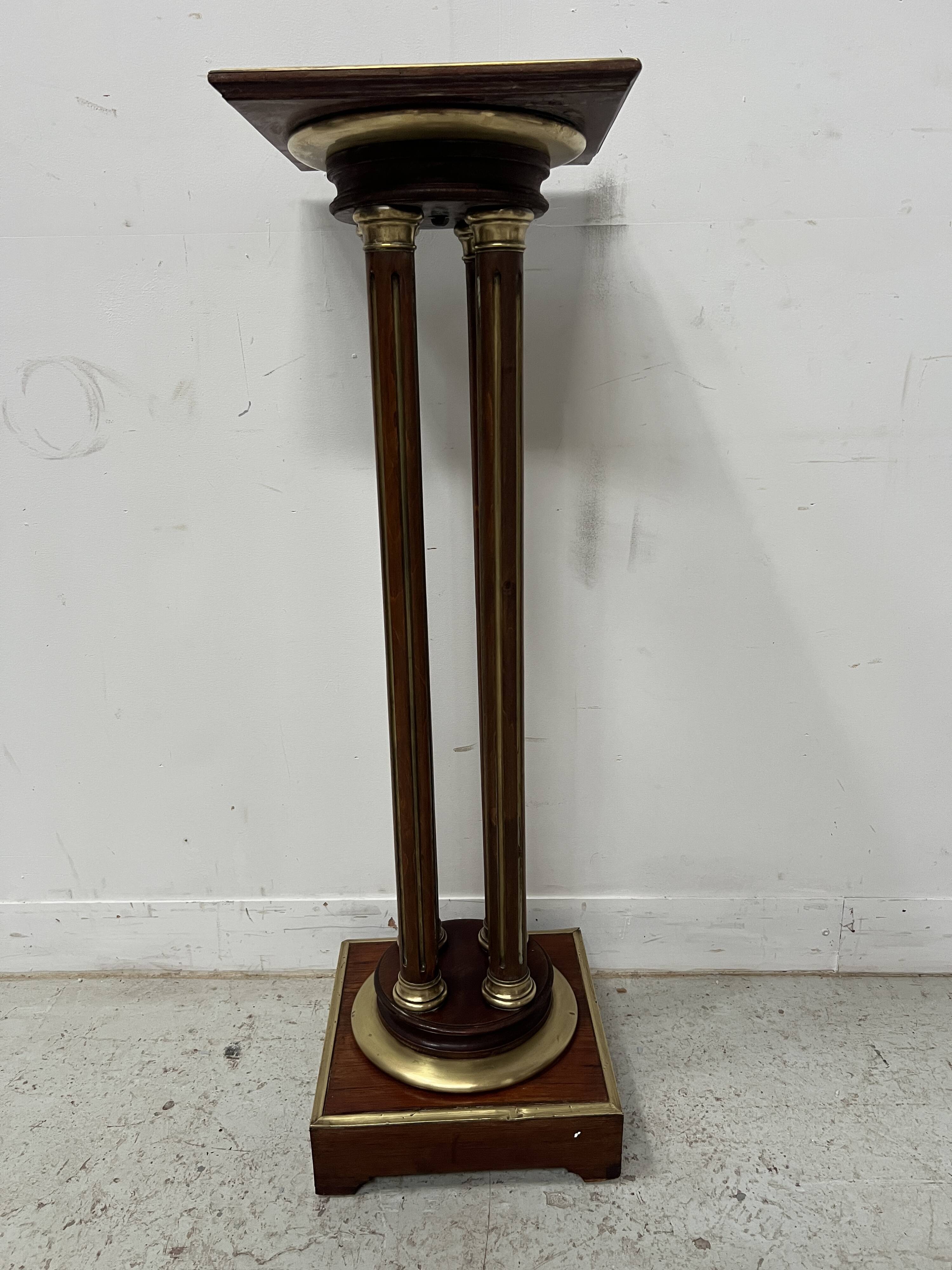 Napoleon III style mahogany display column, 20th century