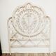 Peacock rattan headboard