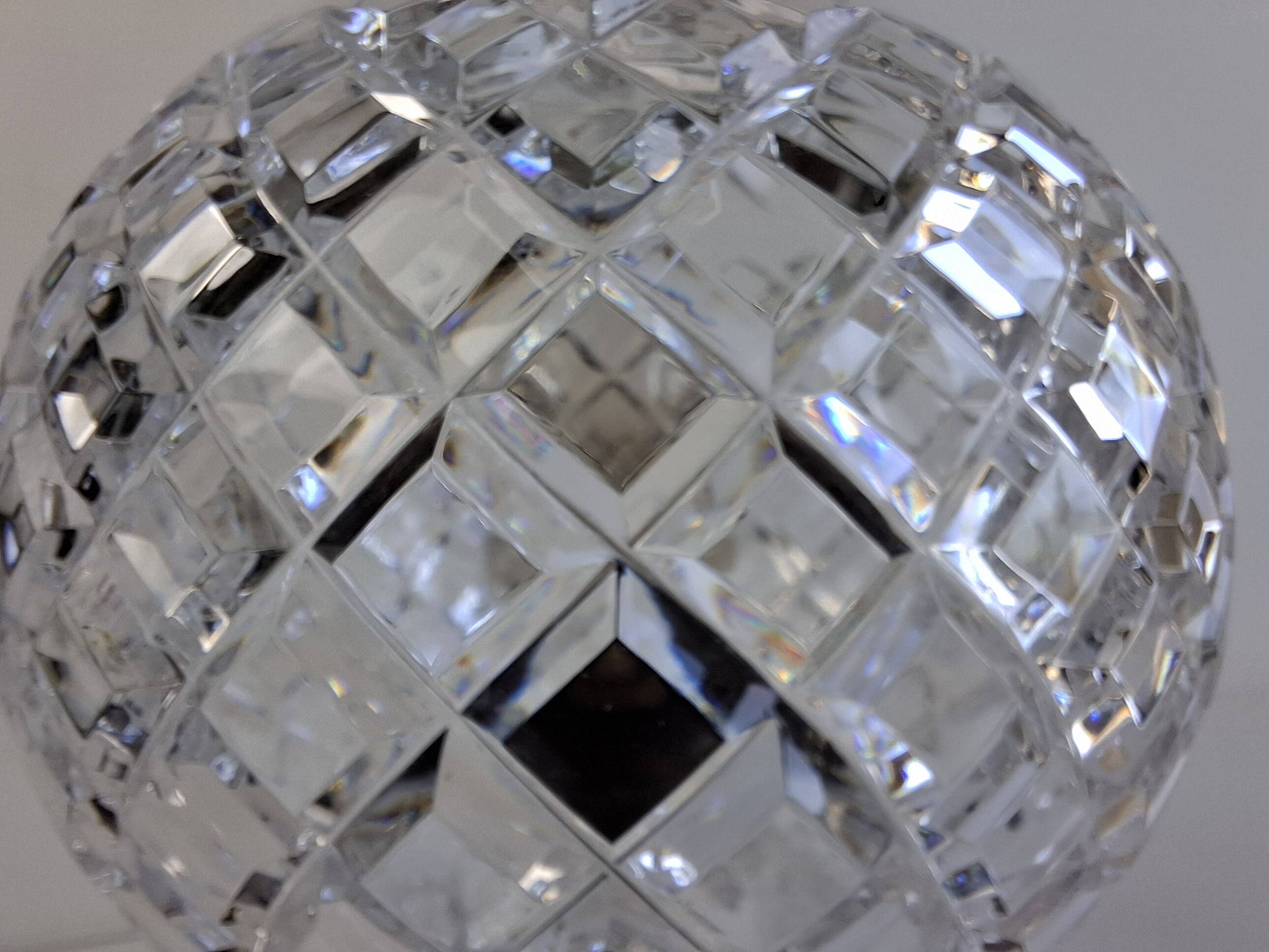 Vintage Czech Cut Crystal Table Lamp
