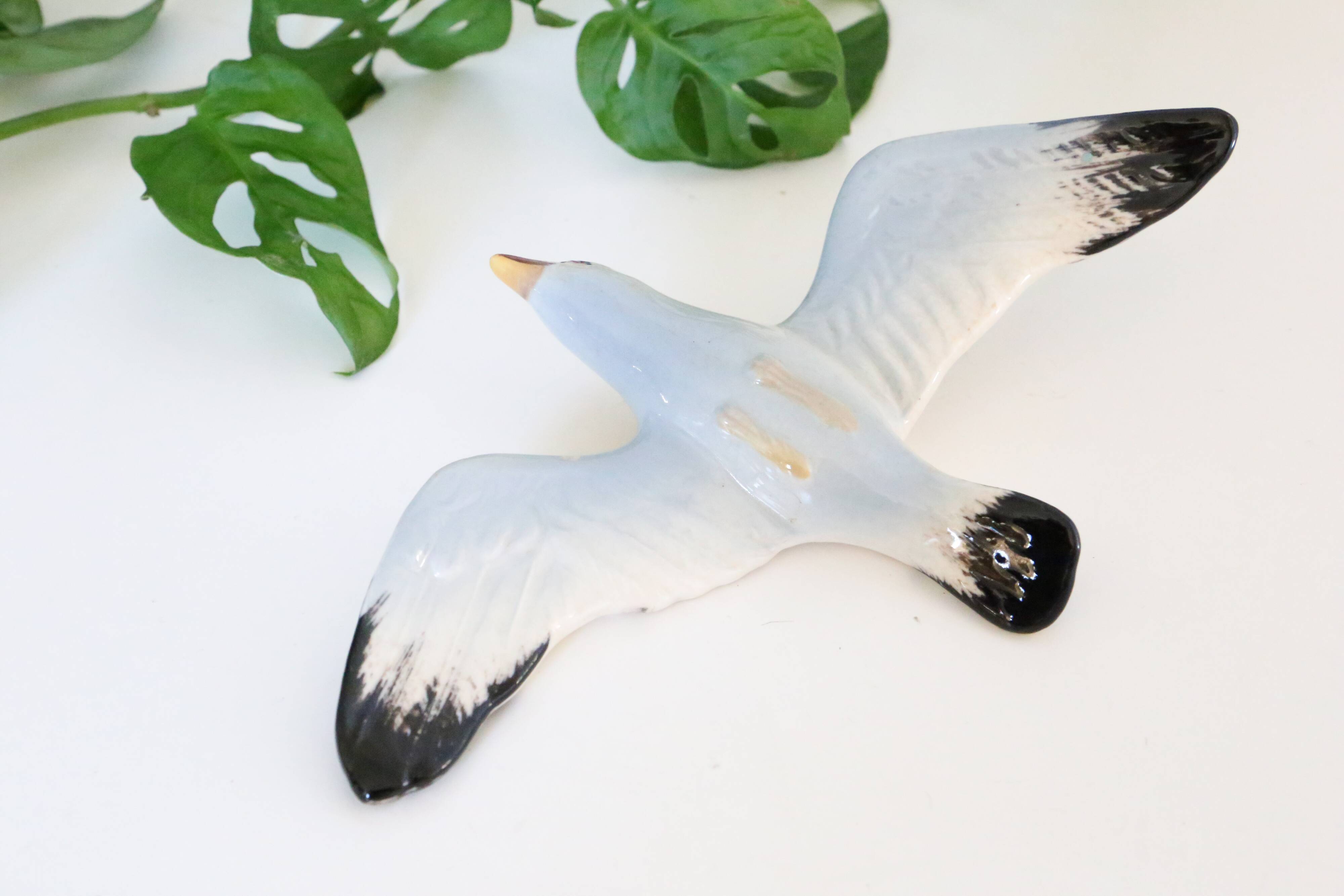Seagull, wall decoration, vintage ceramic