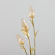 Lampadaire italien en laiton floral, années 1970-80