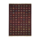 New indian kilim rug handwoven wool flat-woven burgundy area rug- 124x185cm