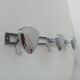 Vintage 1960s chrome wall coat rack automotive design