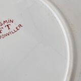 Set of 14 deep flat and dessert plates with defect FT Jasmins Badonviller