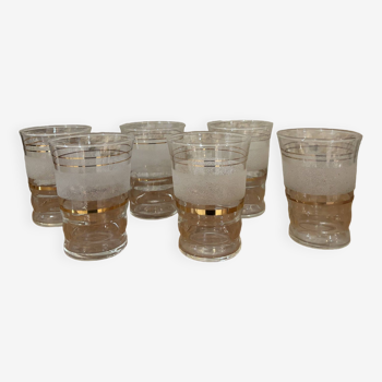 Série de 6 verres granités