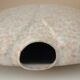 Vintage glazed ceramic lentil vase, 70s design, signed Virebent