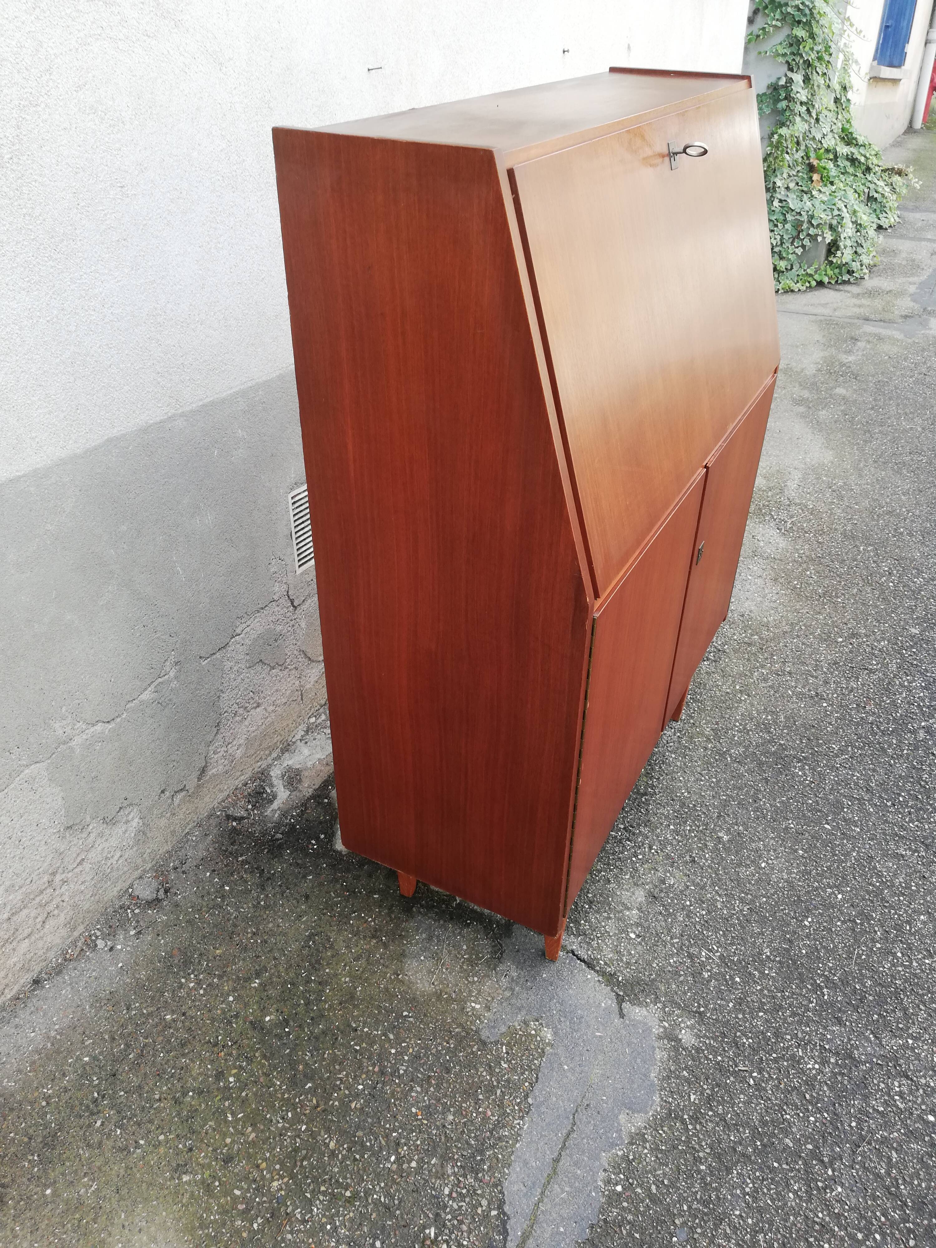 Vintage secretary 2 doors 1 flap