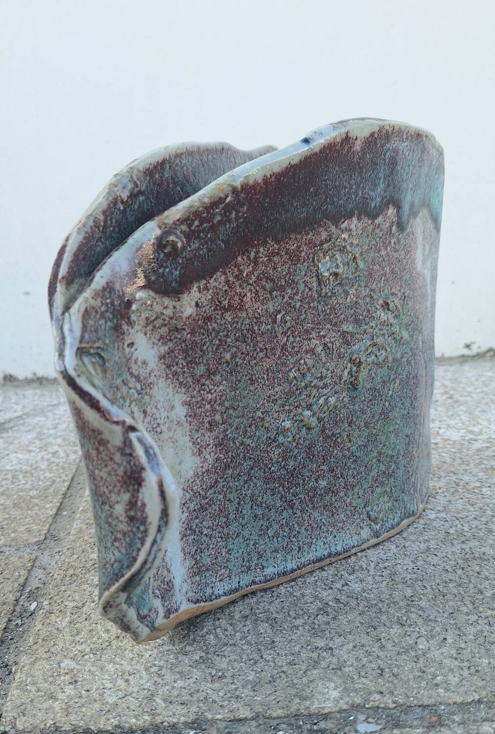 Nadia and Alain Pinel glazed ceramic vase