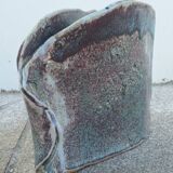 Glazed ceramic vase by Nadia and Alain Pinel