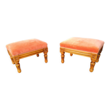 Paire de tabourets anciens style Louis XVl