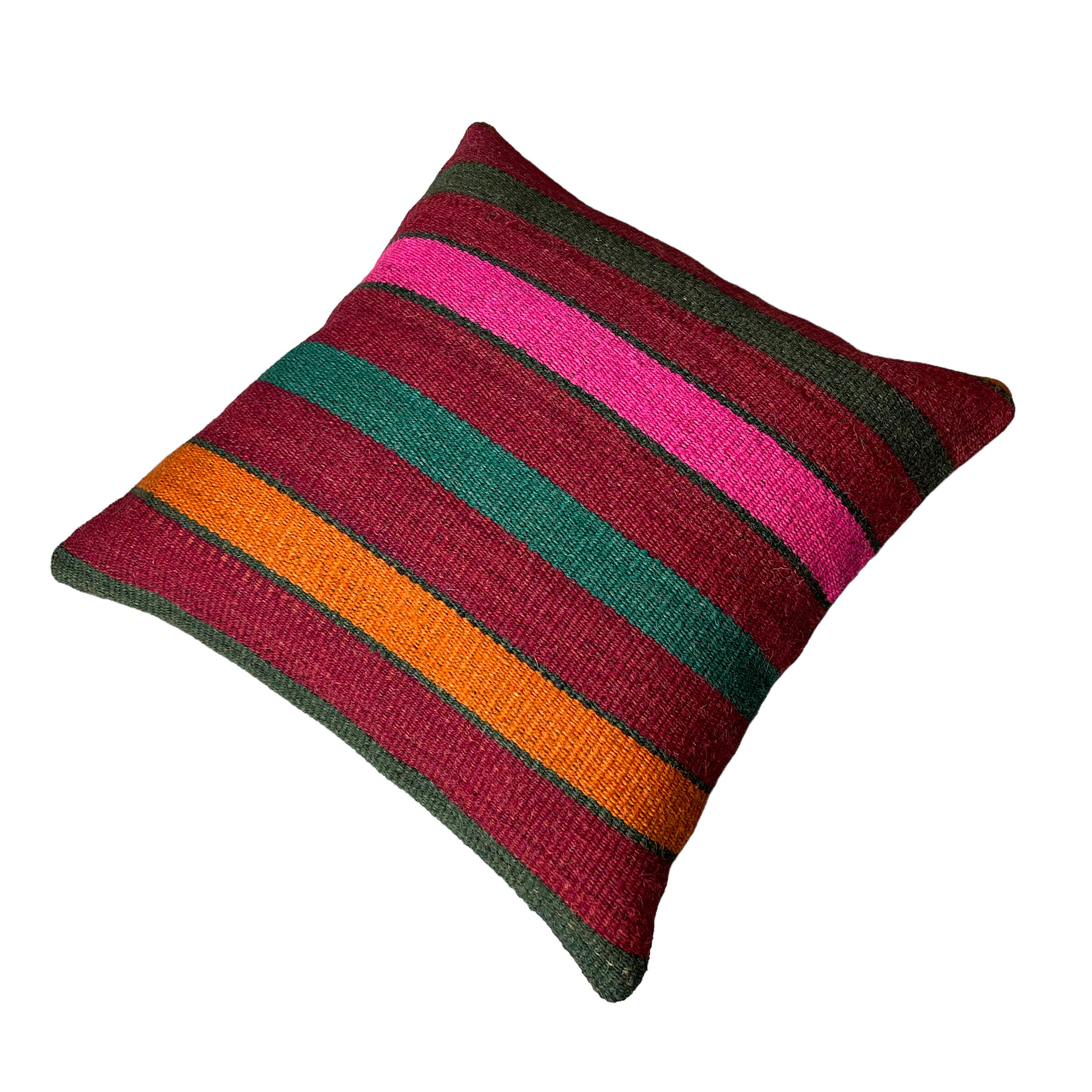 Vintage turkish kilim cushion cover 40 x 40 cm