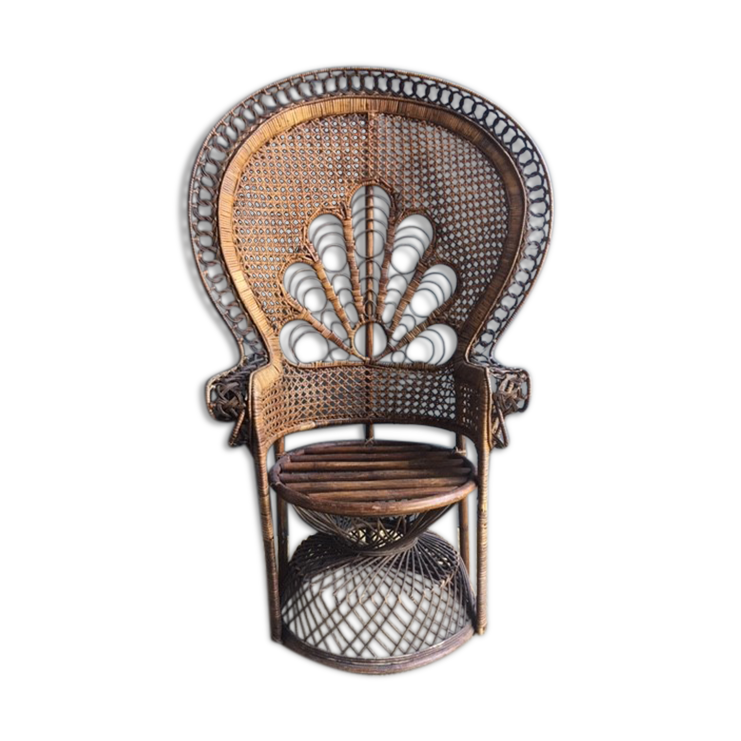 Rattan armchair emmanuelle