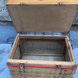 Tabouret coffre de pêcheur 1950