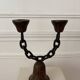 Brutalist pair of candlesticks