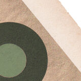 Collage on dated and signed paper without frame