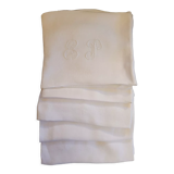 5 monogrammed cotton towels