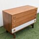 Commode scandinave vintage 1960 Teck & chrome