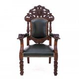 Antique armchair from the late 19th century, France. After renovation.