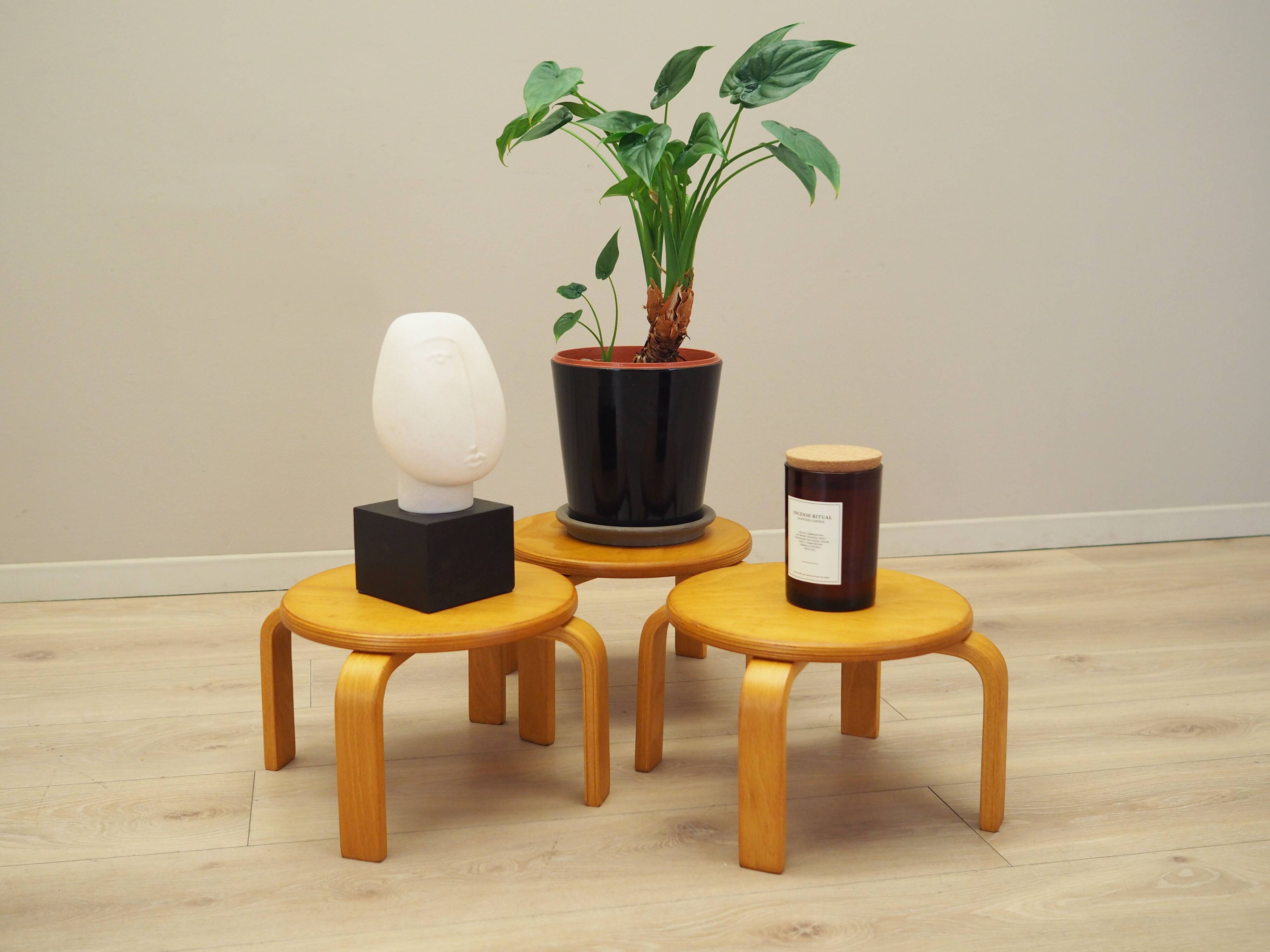 Set of three plant stands, Danish design, 1970s, production: Denmark