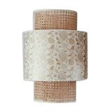 Lampshade in cannage