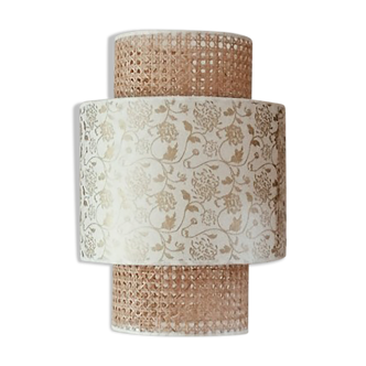 Lampshade in cannage