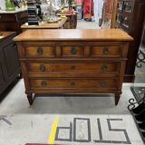 Commode style louis xvi en noyer