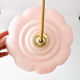 Pastel pink plastic pendant lamp