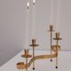 Mid-century modern metal candlesticks by Gunnar Ander for Ystad-Metall, Sweden, 1960s