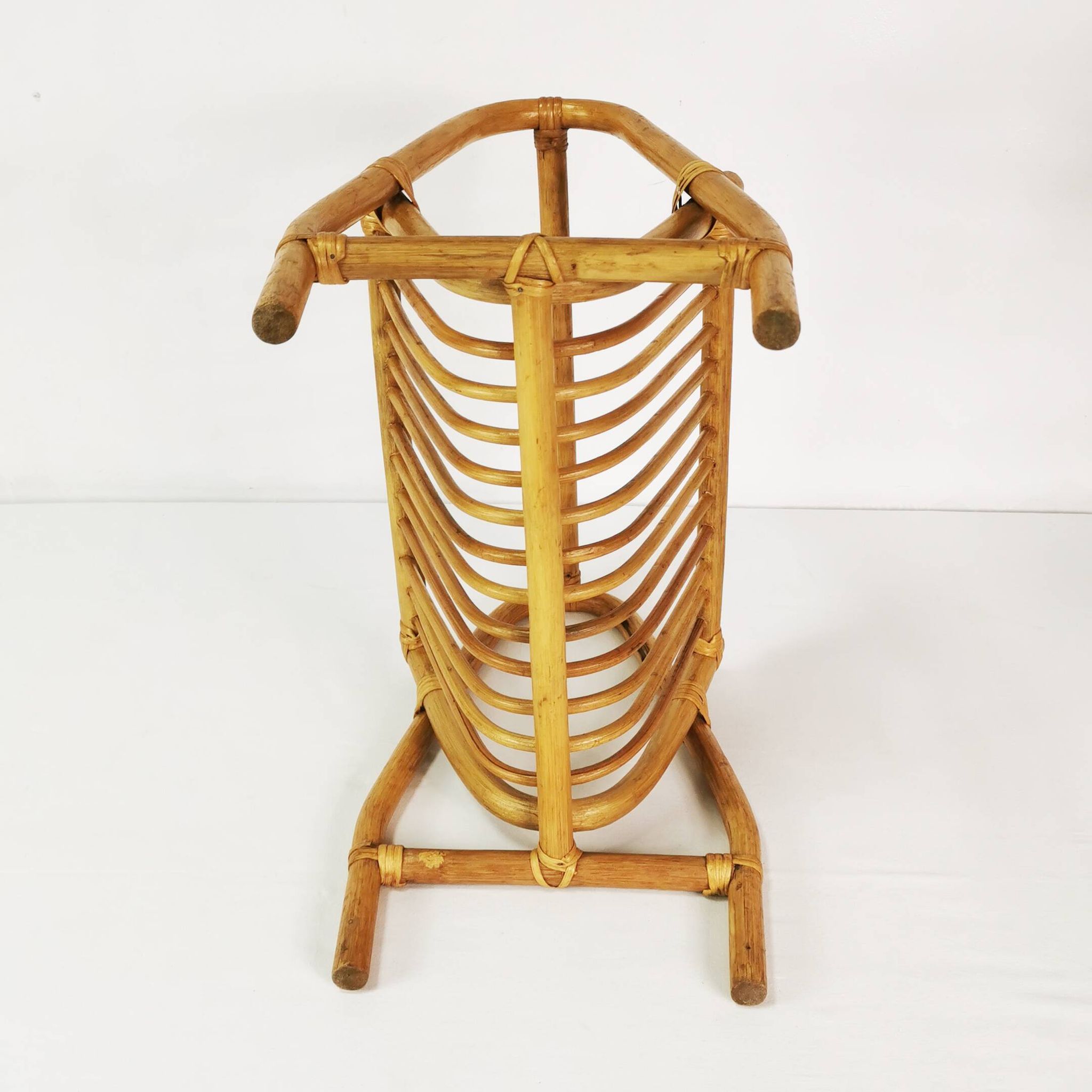 Mid Century Bamboo Newspaper Holder, Germany, 1960s