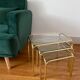Golden metal tables